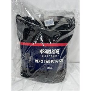Mission Ridge Men's Thermal Fleece Sleepwear 2 Piece Pajama‎ Set 2xl